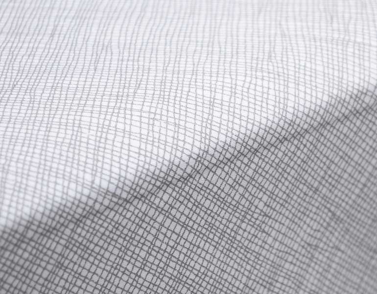 Nest Fitted Crib Sheet Grey and White - Olli+Lime